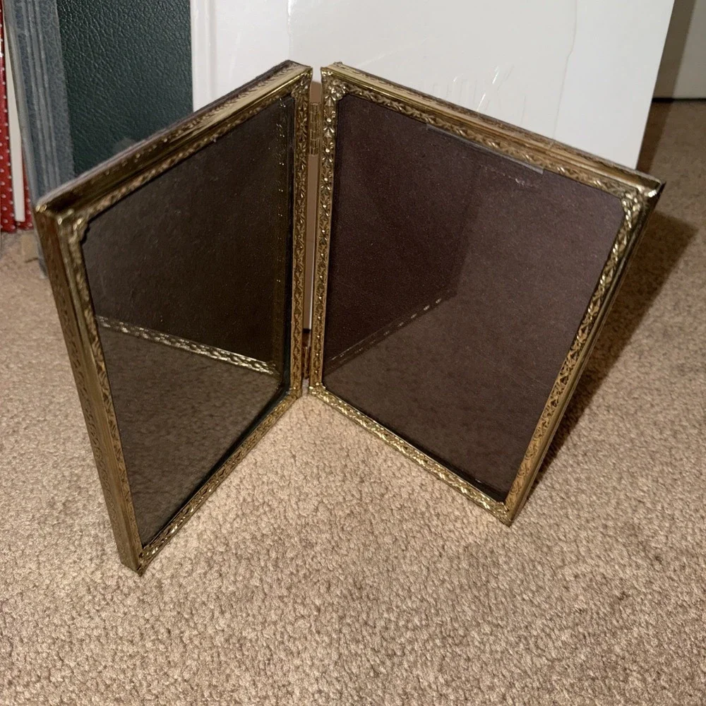 Vintage Brass Double Picture 5